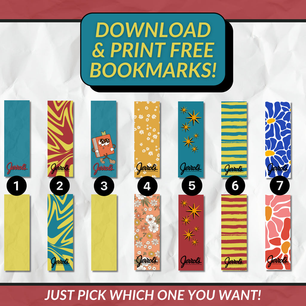 Free Bookmarks - Download & Print!