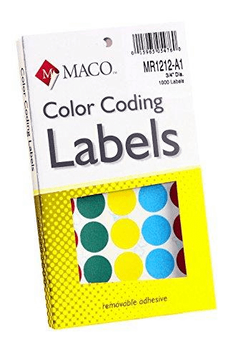 LABEL M COLOR LABELS MULTI MR1212A1 MACO