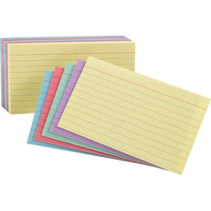 5X8 RULED ASSORT INDEX CARD