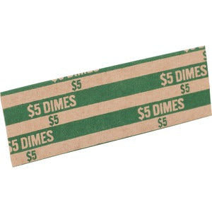 Coin Wrapper, 60 lb., Dimes - pack of 10