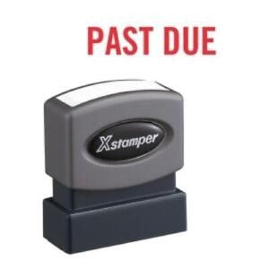 Past Due Stamp Red