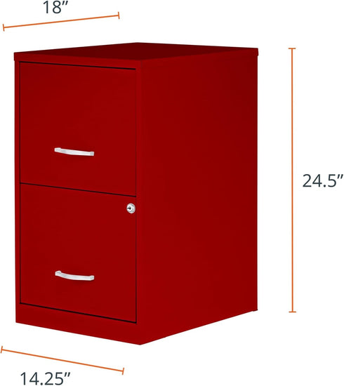 **2 DRAWER FILE CABINET RED - KITTITAS COUNTY ORDERS ONLY