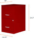 **2 DRAWER FILE CABINET RED - KITTITAS COUNTY ORDERS ONLY