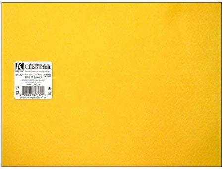 FELT GOLD 9X12 SHEET