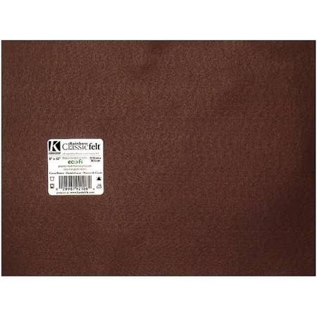 FELT COCOA BROWN 9X12 SHEET