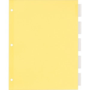 BIND DIV 5-TAB CLEAR INDEX BINDER DIVIDER