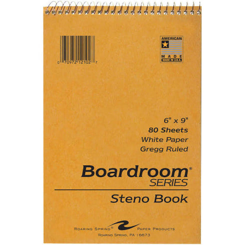 NB 6X9" STENO BOOK SPIRAL NOTEBOOK