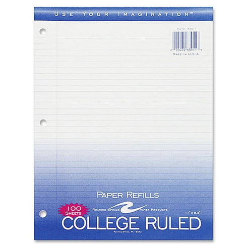 COLLEGE 100 FILLER PAPER