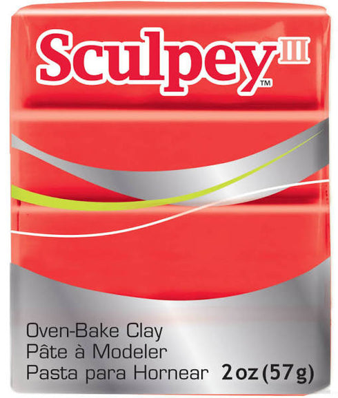 CLAY SCULPEY RED HOT RED 2OZ