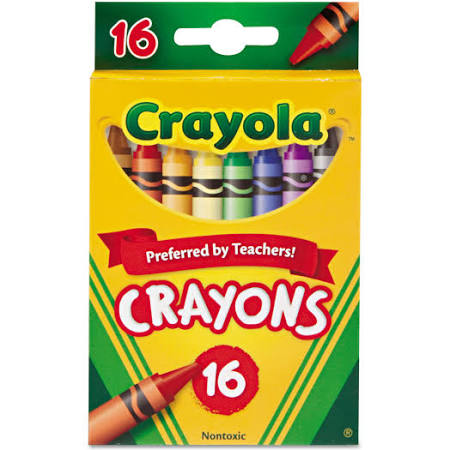 CRAYONS 16PK CRAYOLA