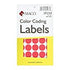 LABEL M RED GLOW CODING LABELS MACO
