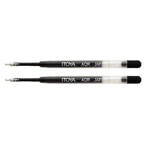 Aquaroller 1.0Mm Refill Black Two/Pack