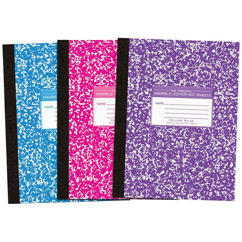 NB COLOR MARBLE 9.75X7.5" COLLEGE RULED FLEXCOMP COMPOSITION NOTEBOOK