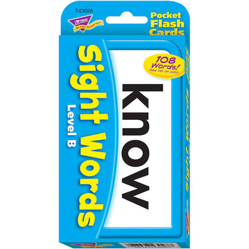 FLASH CARD SIGHT WORDS FLASH CARD LEVEL B