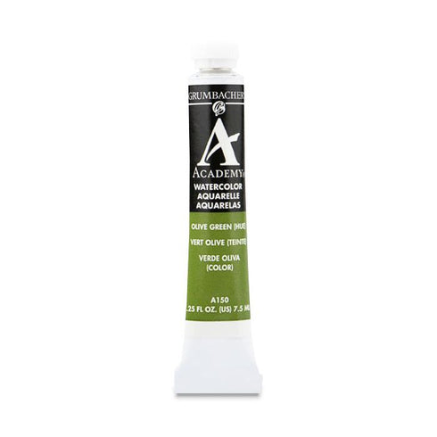 OLIVE GREEN 7.5ML GRA150 ACADEMY WATERCOLOR