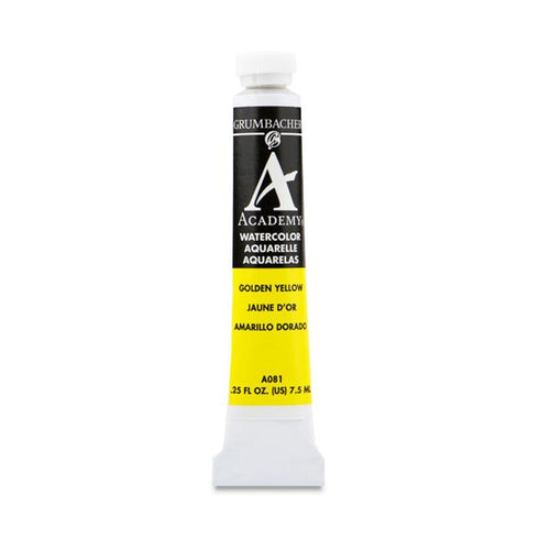 GOLDEN YELLOW 7.5ML GRA081 ACADEMY WATERCOLOR