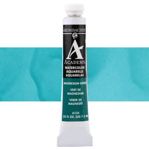 GRUMBACHER ACADEMY WATERCOLORS MAGNESIUM GREEN.