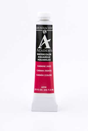 GRUMBACHER ACADEMY WATERCOLORS CARMINE