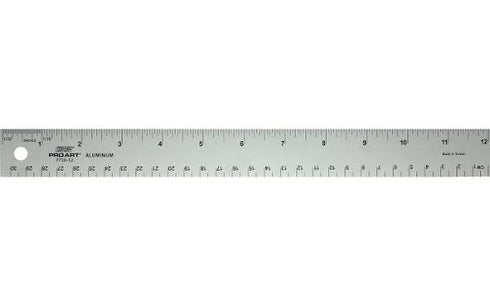 12" RULER ALUM STRAIGHT EDGE