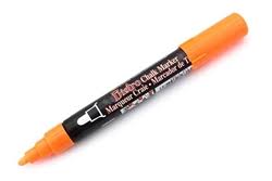 FL. ORANGE CHALKBOARD MARKER