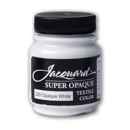FAB SUPER OPAQUE WHITE FABRIC PAINT 2.25OZ JACQUARD TEXTILE