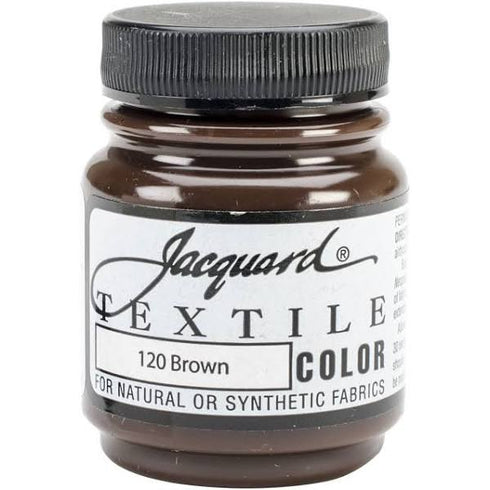 BROWN 120 FABRIC PAINT 2.25 OZ JAQUARD TEXTILE