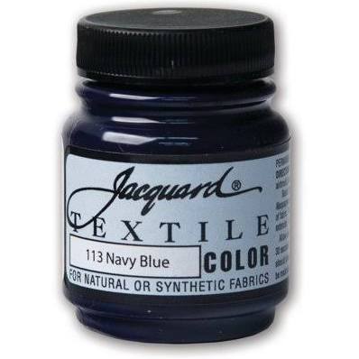 NAVY BLUE 113 FABRIC PAINT 2.25 OZ JACQUARD TEXTILE