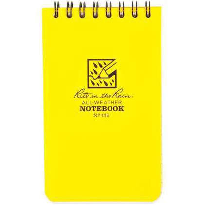 RR #135 3X5 SPIRAL NOTEBOOK RITE IN THE RAIN ALL WEATHER WATERPROOF