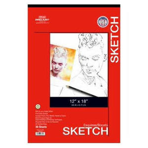 DRAW PAD 12X18 DRAW WHITE 30