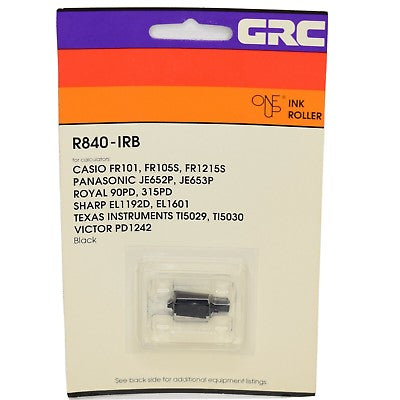BLACK ROLLER SUPERIOR REPLACEMENT FOR CASIO IR-40, DATAPRODUCTS R1180, NU-KOTE N