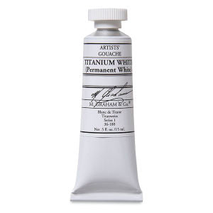 TITANIUM WHITE GOUACHE 15ML M GRAHAM