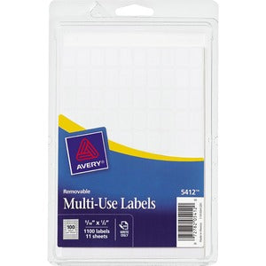 LAB REMOVABLE 5/16X1/2" LABELS