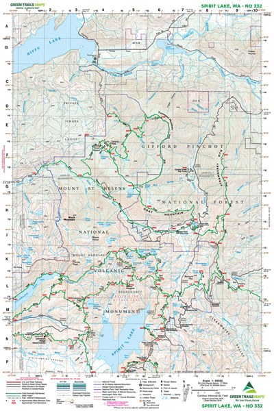 GT SPIRIT LAKE, WA 332 GREEN TRAILS MAP