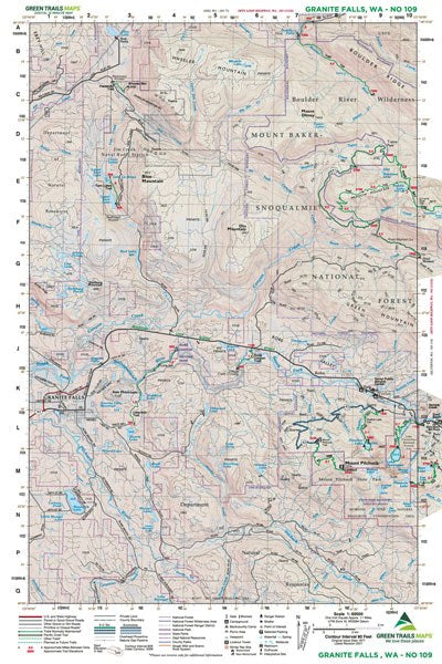 GT GRANITE FALLS, WA 109 GREEN TRAILS MAP