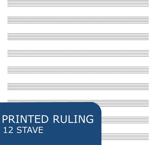 NB 12 STAVE MUSIC BOOK #15009 SPIRAL NOTEBOOK