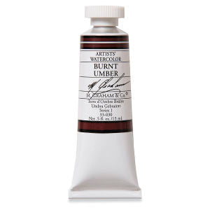 BURNT UMBER WATERCOLOR 15ML M GRAHAM