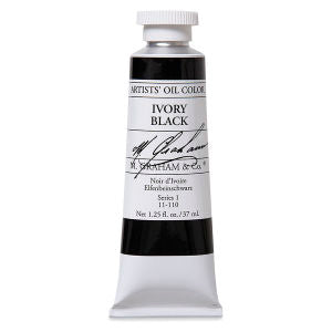 IVORY BLACK OIL PAINT 1.25OZ