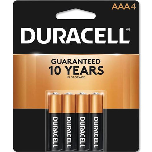 BATT DURACELL AAA 4 PACK BATTERY