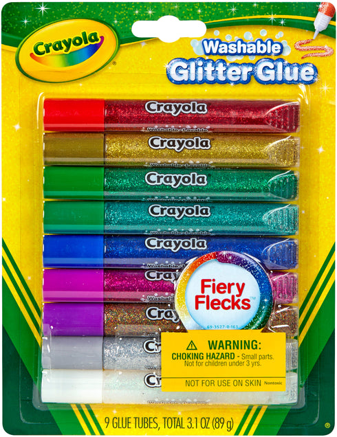 WASHABLE GLITTER GLUE 9 PACK