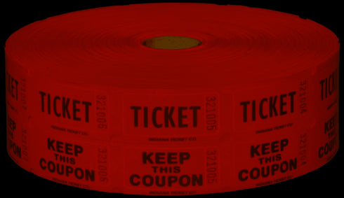 TICKET RED DOUBLE TICKETS