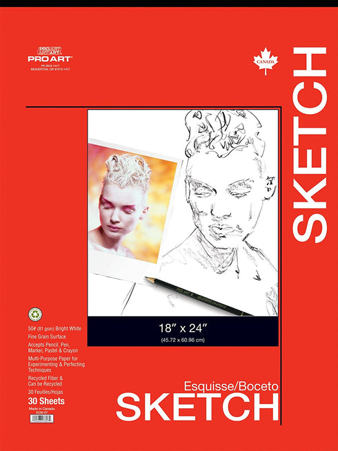 SKETCH 18X24 SKETCH PAD PRO ART