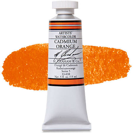 CADMIUM ORANGE 15ML WATERCOLOR PAINT M GRAHAM