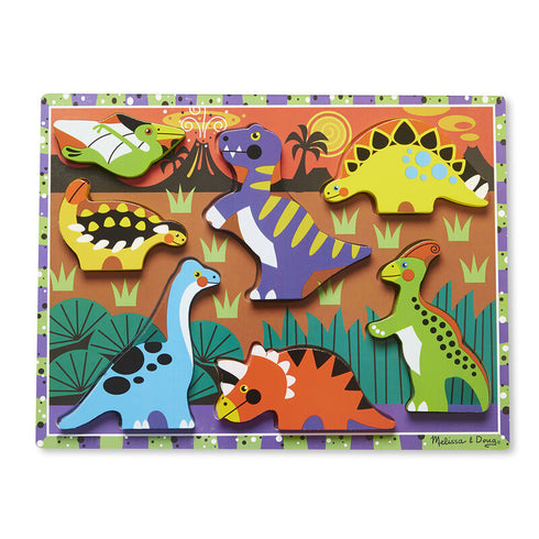 M&D PUZZLE CHUNKY DINOSAURS MELISSA & DOUG