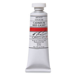 CADMIUM RED LIGHT GOUACHE 15ML M GRAHAM