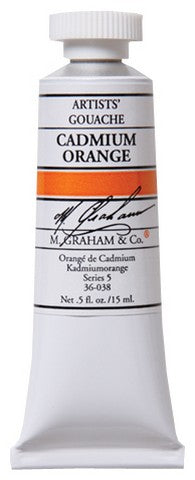 CADMIUM ORANGE GOUACHE 15ML M GRAHAM