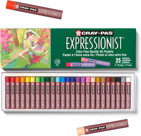 SAKURA CRAY-PAS EXPRESSIONIST OIL PASTEL SET - SOFT OIL PASTELS FOR ARTISTS - 25