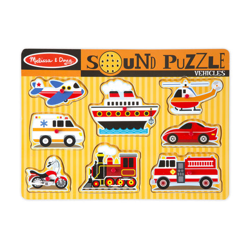 M&D PUZZLE VEHICLES SOUND #725 MELISSA & DOUG