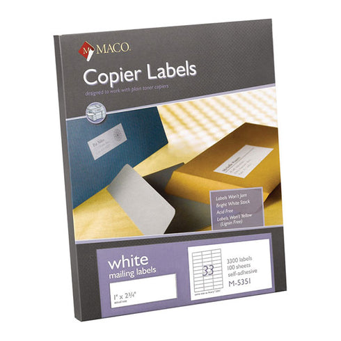 LABEL M COMPUTER LABELS MACO