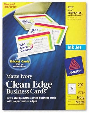 2X3-1/2 IVORY BUSINESS CAR