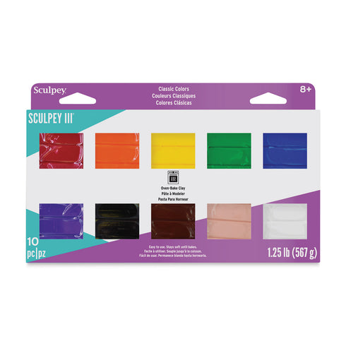 Sculpey III Set - Classic Clay Collection, Set of 10